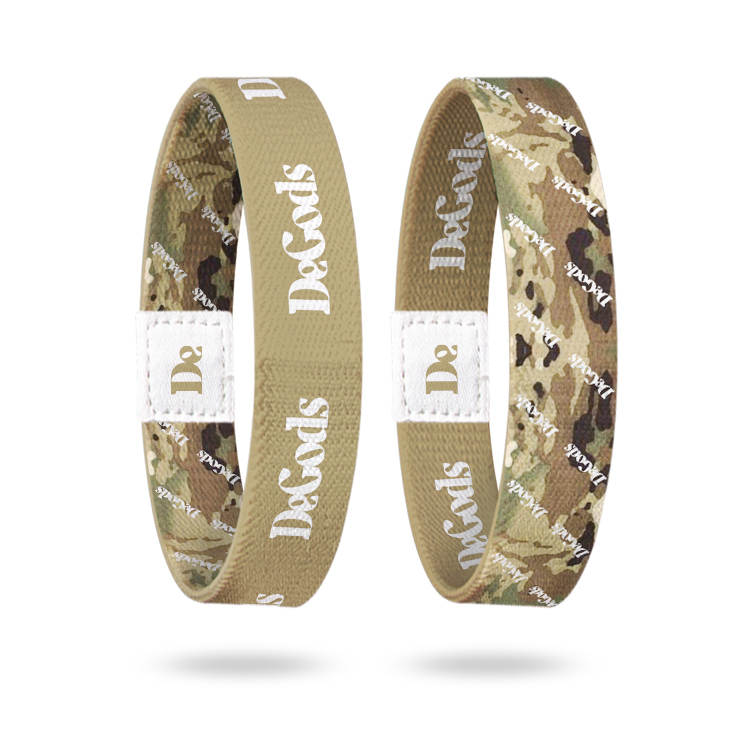 DeBands x DeGods Coyote Brown wristbands, camouflage